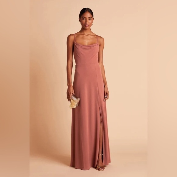 NWT Birdy Grey Ash Dress in Crepe Rose Quartz - Picture 2 of 6